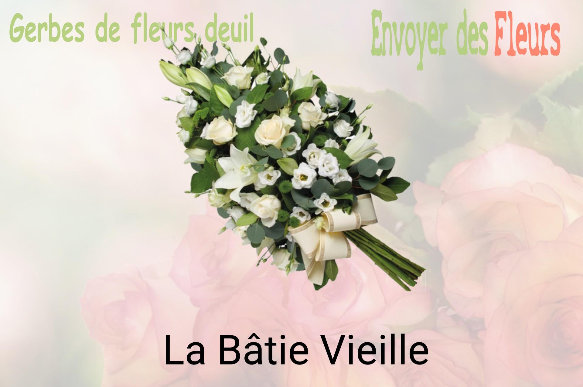 Gerbe de fleurs de deuil livrée à La Bâtie-Vieille